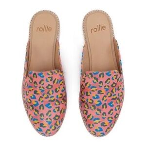 Rollie Nation Leopard Print Derby Mule